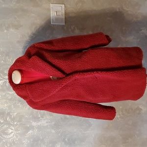 Wilfred free The Teddy Cocoon coat in red